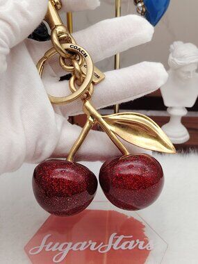 COACH Cherry Bag Charm